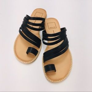Dolce Vita Nelly Strappy Leather Flat Sandals